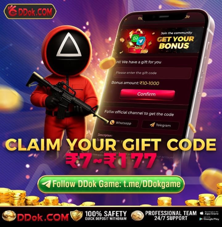 DDOK Game logo with DDOK App and DDOK APK download concept showing DDOK Android gaming platform and DDOK login access